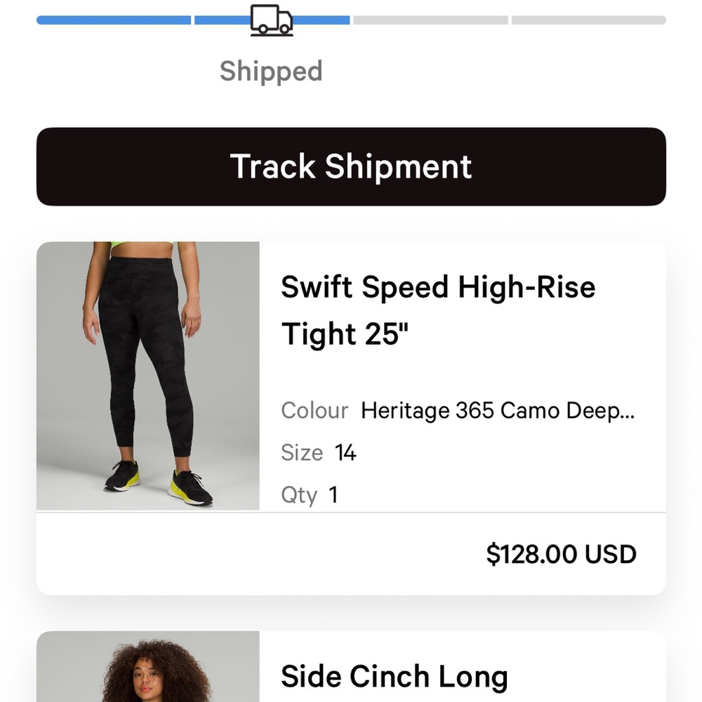 Swift Speed High-Rise Tight 25" in Black